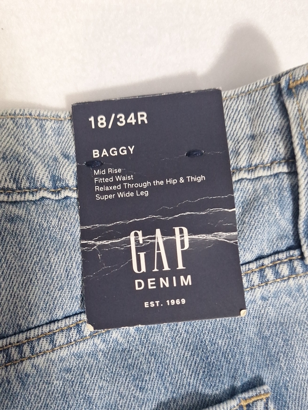 GAP Baggy Mid Rise Super Wide Leg - Picture 5 of 6